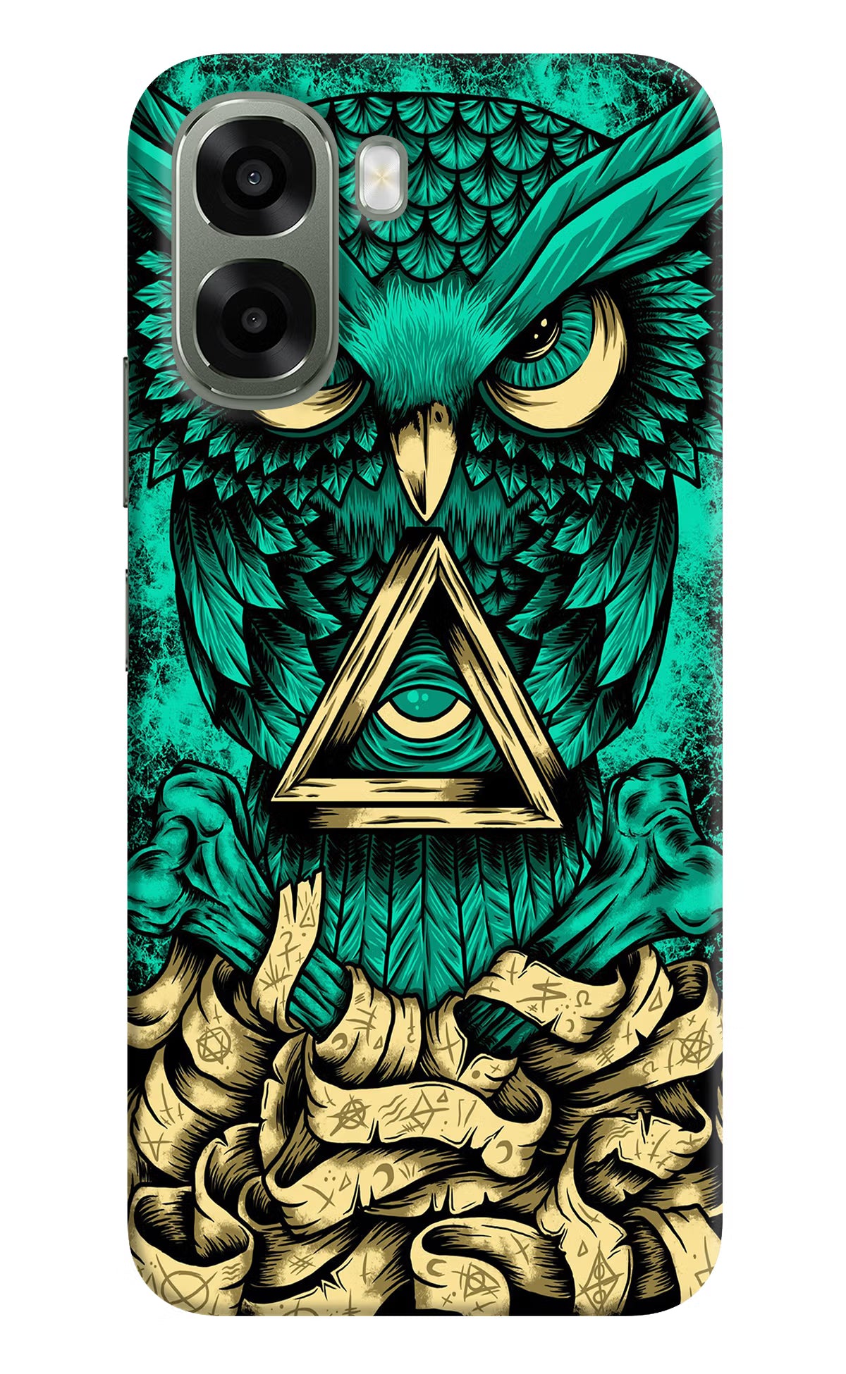 Green Owl Oppo A6x 5G Back Cover