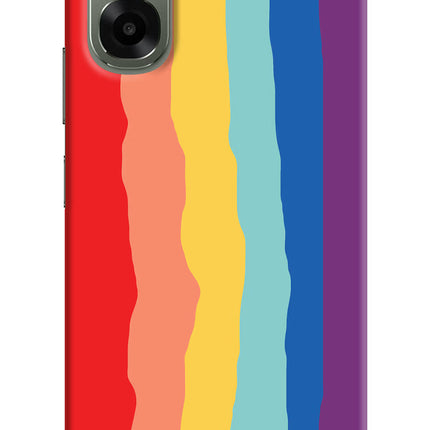 Rainbow Oppo A6x 5G Hard Case Back Cover by Casekaro