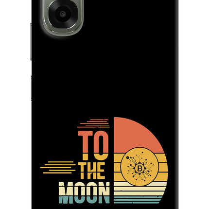 To the Moon Oppo A6x 5G Hard Case Back Cover by Casekaro