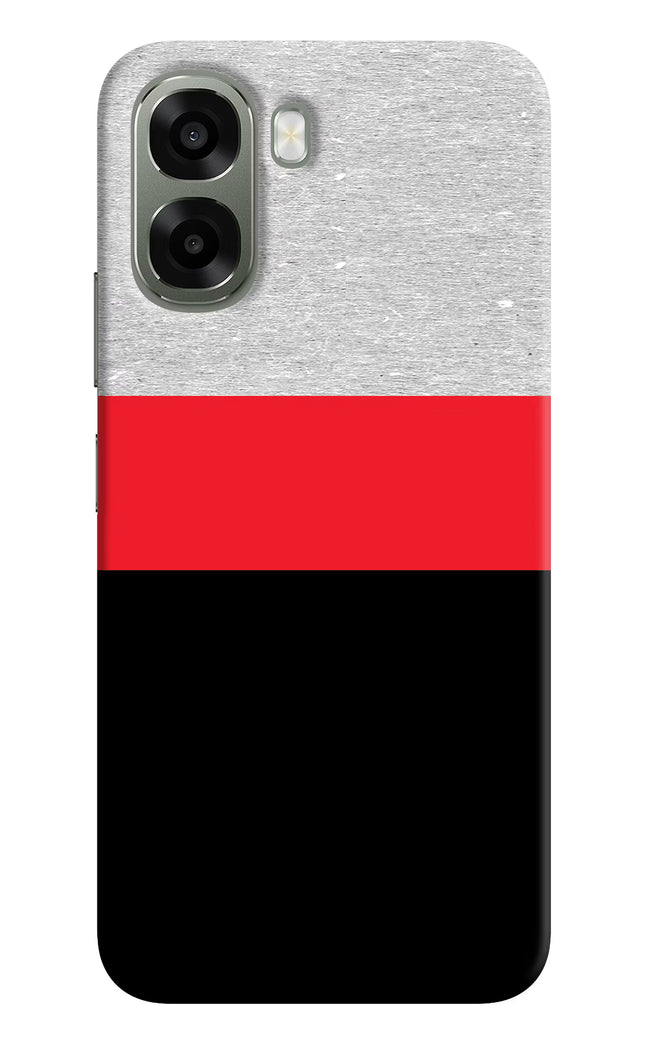 Tri Color Pattern Oppo A6x 5G Hard Case Back Cover by Casekaro