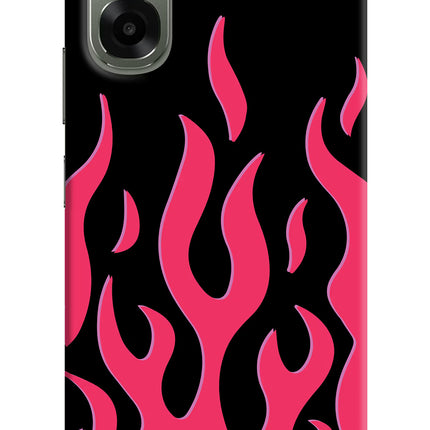 Fire Flames Oppo A6x 5G Hard Case Back Cover by Casekaro