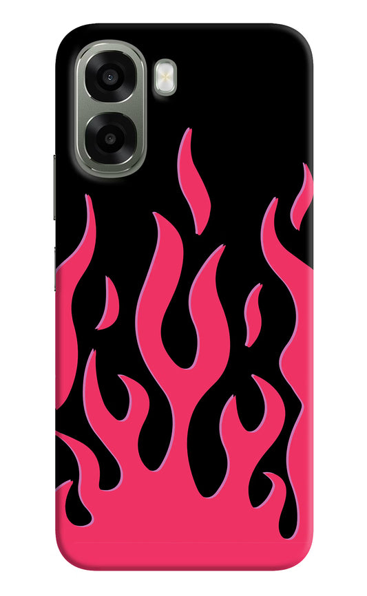 Fire Flames Oppo A6x 5G Hard Case Back Cover by Casekaro