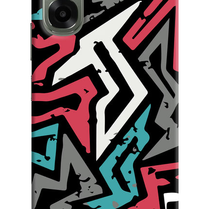 Geometric Graffiti Oppo A6x 5G Hard Case Back Cover by Casekaro