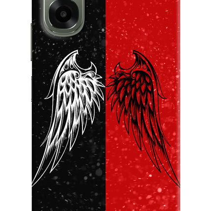 Wings Oppo A6x 5G Hard Case Back Cover by Casekaro