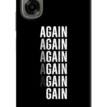 Again Again Gain Oppo A6x 5G Hard Case Back Cover by Casekaro