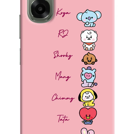 BTS names Oppo A6x 5G Hard Case Back Cover by Casekaro