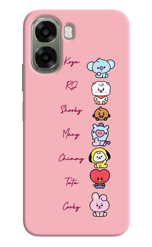 BTS names Oppo A6x 5G Hard Case Back Cover by Casekaro