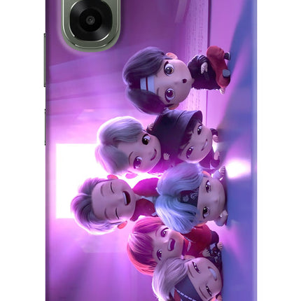 BTS Chibi Oppo A6x 5G Hard Case Back Cover by Casekaro