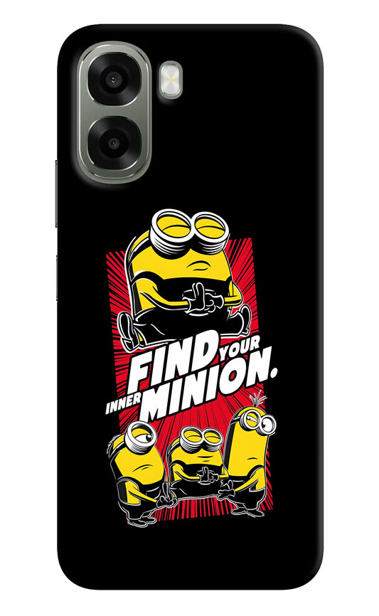 Find your inner Minion Oppo A6x 5G Hard Case Back Cover by Casekaro