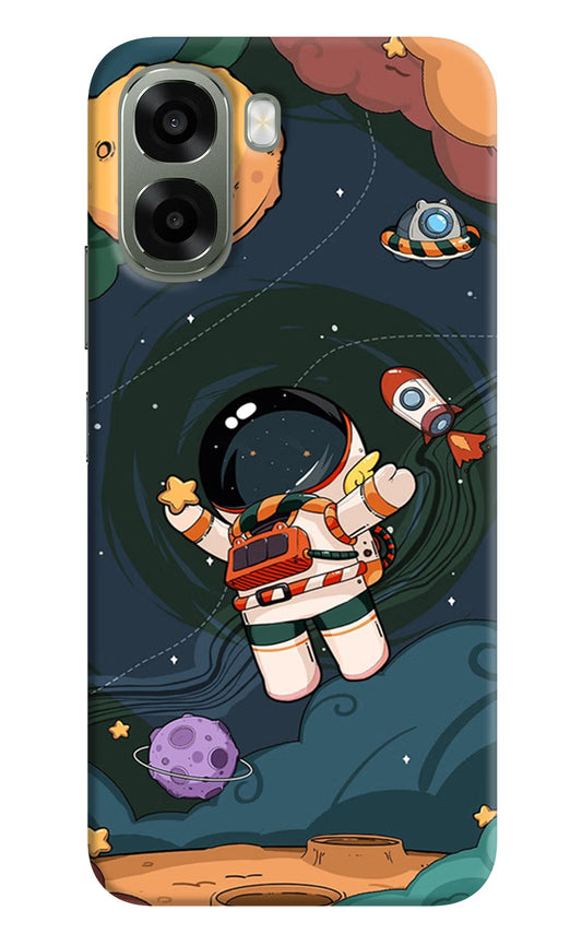 Cartoon Astronaut Oppo A6x 5G Hard Case Back Cover by Casekaro