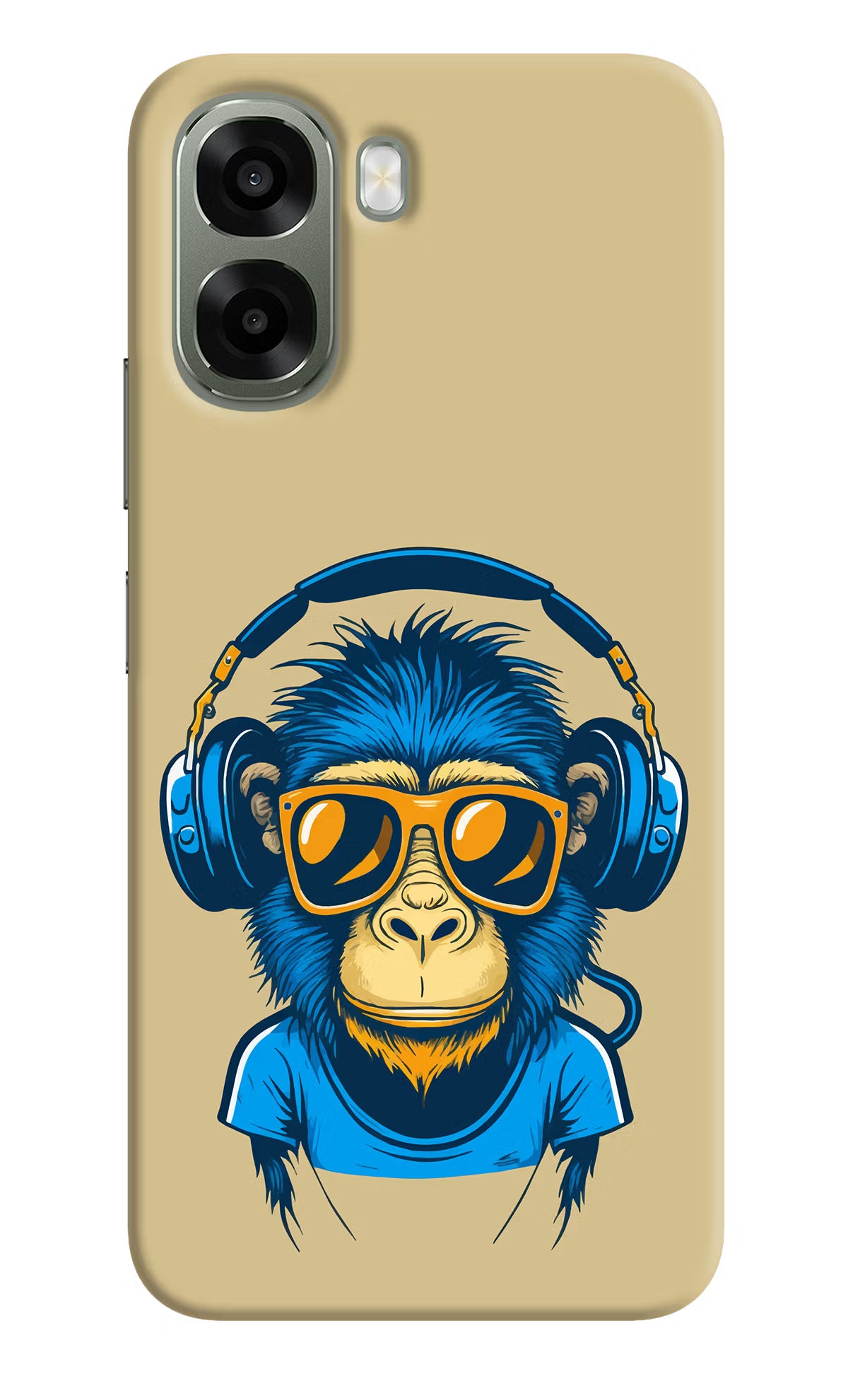 Monkey Headphone Oppo A6x 5G Back Cover