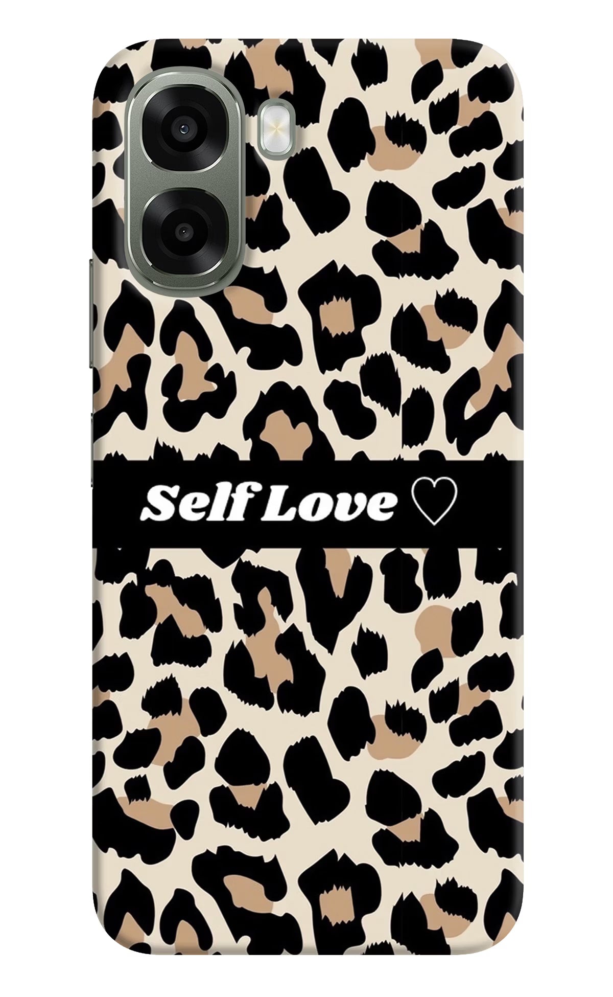Leopard Print Self Love Oppo A6x 5G Back Cover