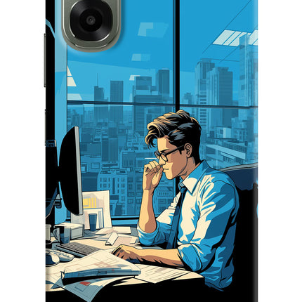 Focused Hustler (AI Generated) Oppo A6x 5G Hard Case Back Cover by Casekaro