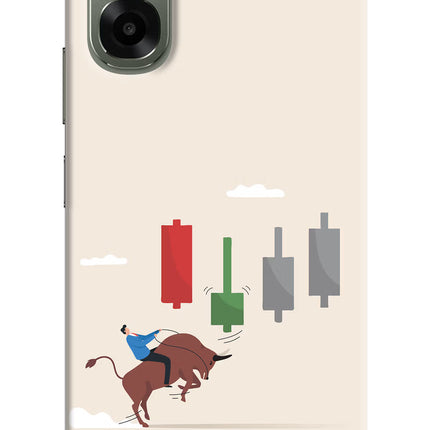 Bull Trading Momentum Oppo A6x 5G Hard Case Back Cover by Casekaro