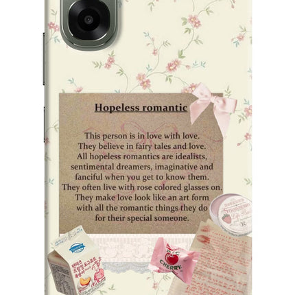 Hopeless Romantic Oppo A6x 5G Hard Case Back Cover by Casekaro