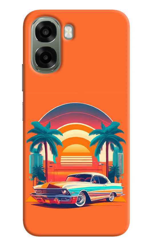 Palm Drive 80s Oppo A6x 5G Hard Case Back Cover by Casekaro