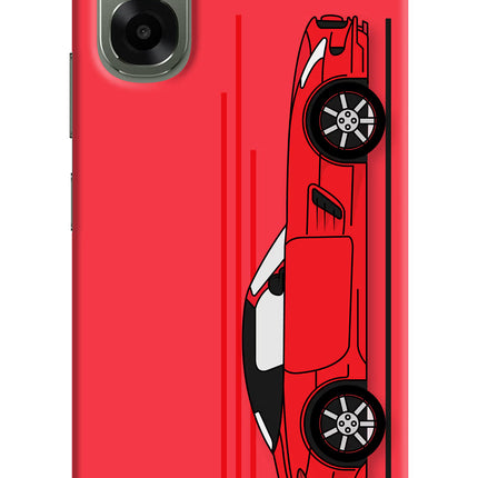 Red Velocity Oppo A6x 5G Hard Case Back Cover by Casekaro