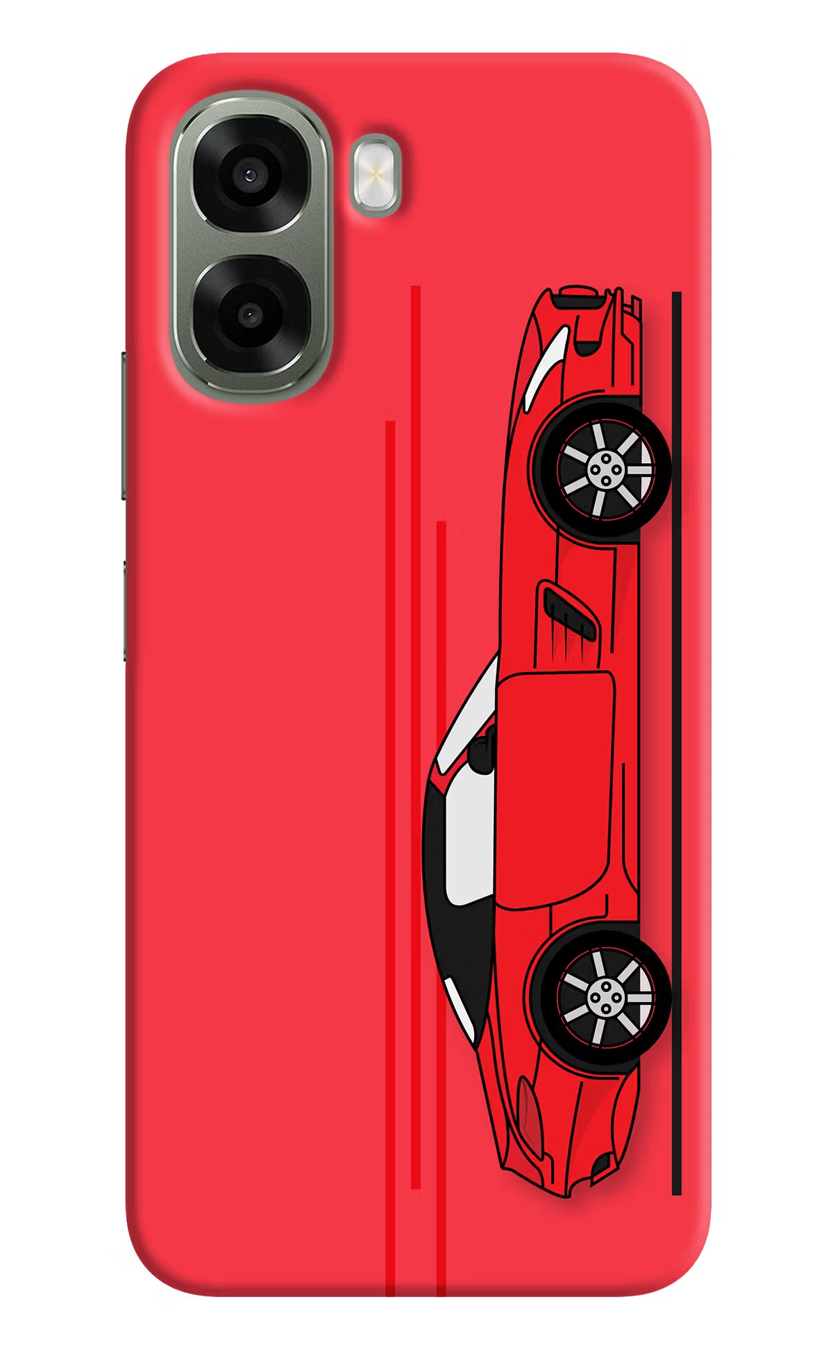 Red Velocity Oppo A6x 5G Back Cover