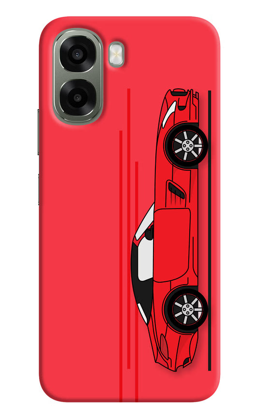 Red Velocity Oppo A6x 5G Hard Case Back Cover by Casekaro