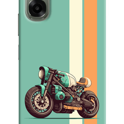 Striped Moto Drift Oppo A6x 5G Hard Case Back Cover by Casekaro