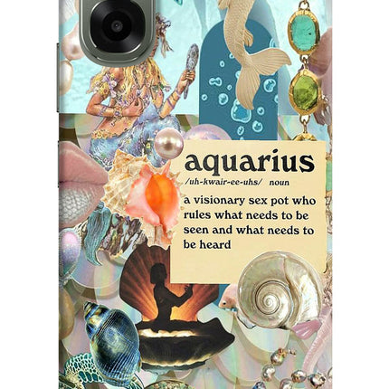 Aquarius Zodiac Oppo A6x 5G Hard Case Back Cover by Casekaro