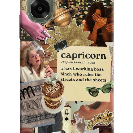 Capricorn Zodiac Oppo A6x 5G Hard Case Back Cover by Casekaro