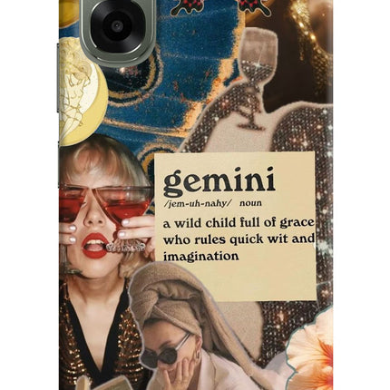 Gemini Zodiac Oppo A6x 5G Hard Case Back Cover by Casekaro