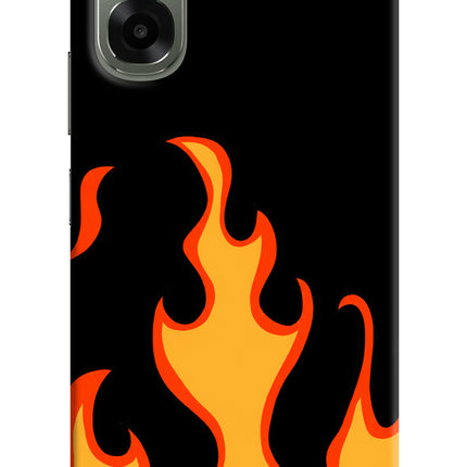 Fired Up – Black Oppo A6x 5G Hard Case Back Cover by Casekaro