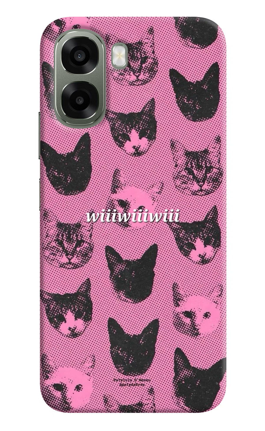 Pink Cats Oppo A6x 5G Back Cover, Hard case