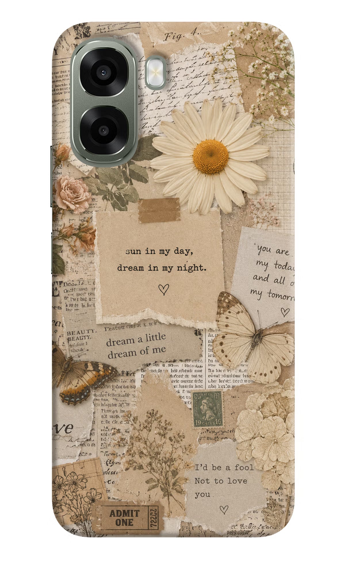 Vintage case Oppo A6x 5G Back Cover