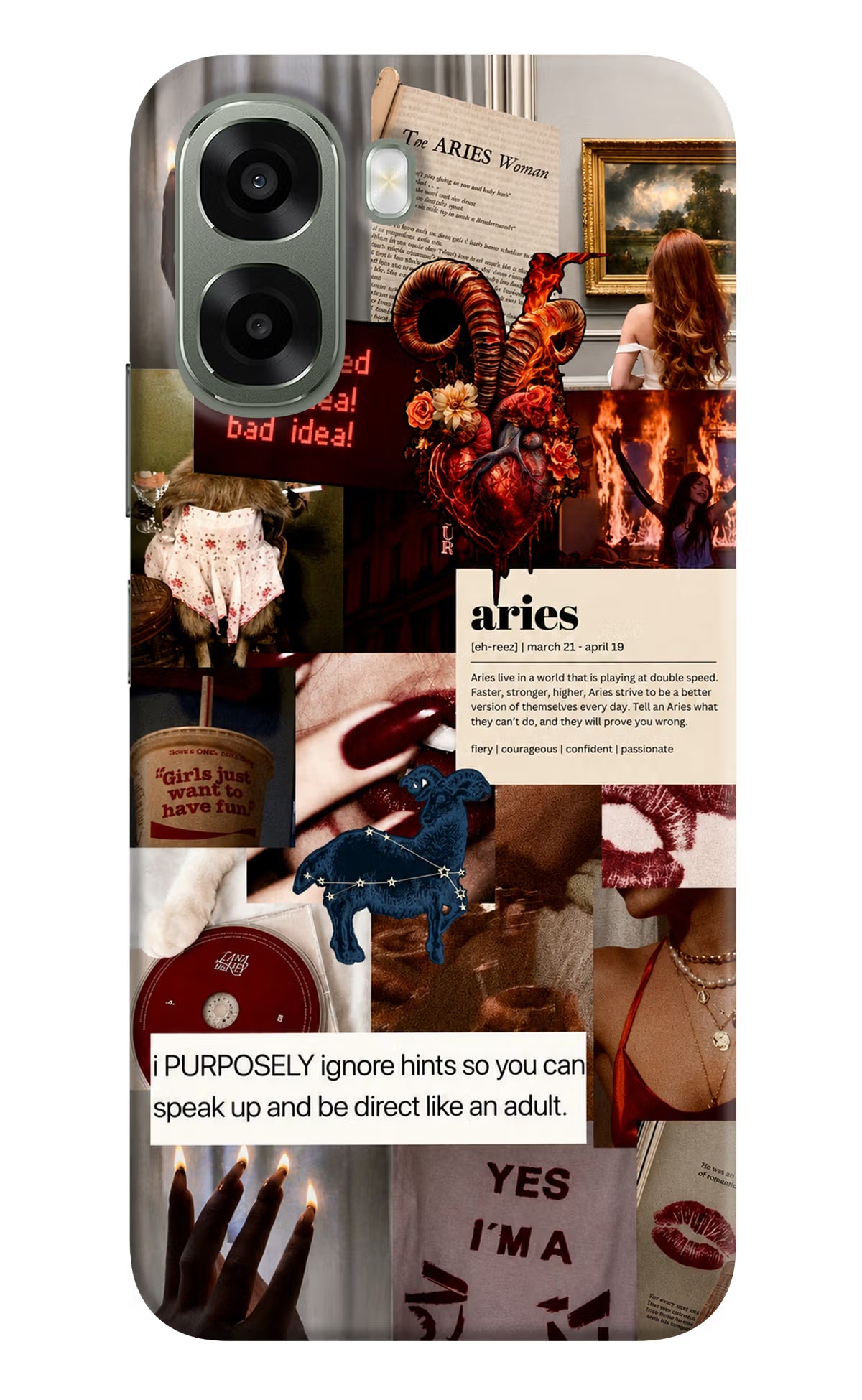 Zodiac Aries Oppo A6x 5G Back Cover