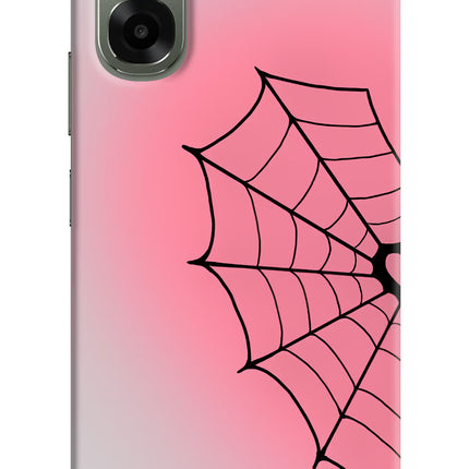Pink Web Oppo A6x 5G Hard Case Back Cover by Casekaro