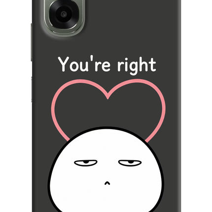 You're Right Oppo A6x 5G Hard Case Back Cover by Casekaro