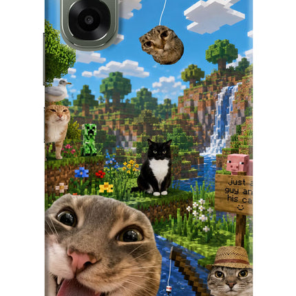 Minecraft Cat Chaos Oppo A6x 5G Hard Case Back Cover by Casekaro