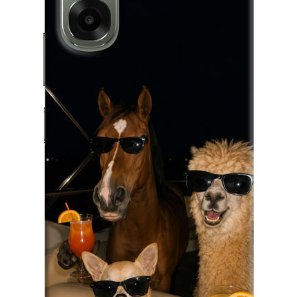 Party Squad Oppo A6x 5G Hard Case Back Cover by Casekaro