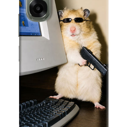 Hacker Hamster Oppo A6x 5G Hard Case Back Cover by Casekaro