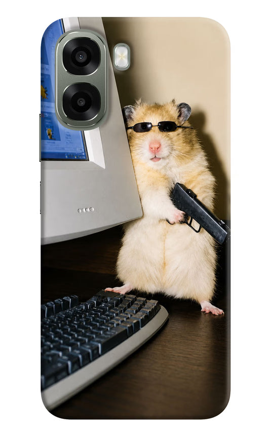 Hacker Hamster Oppo A6x 5G Hard Case Back Cover by Casekaro