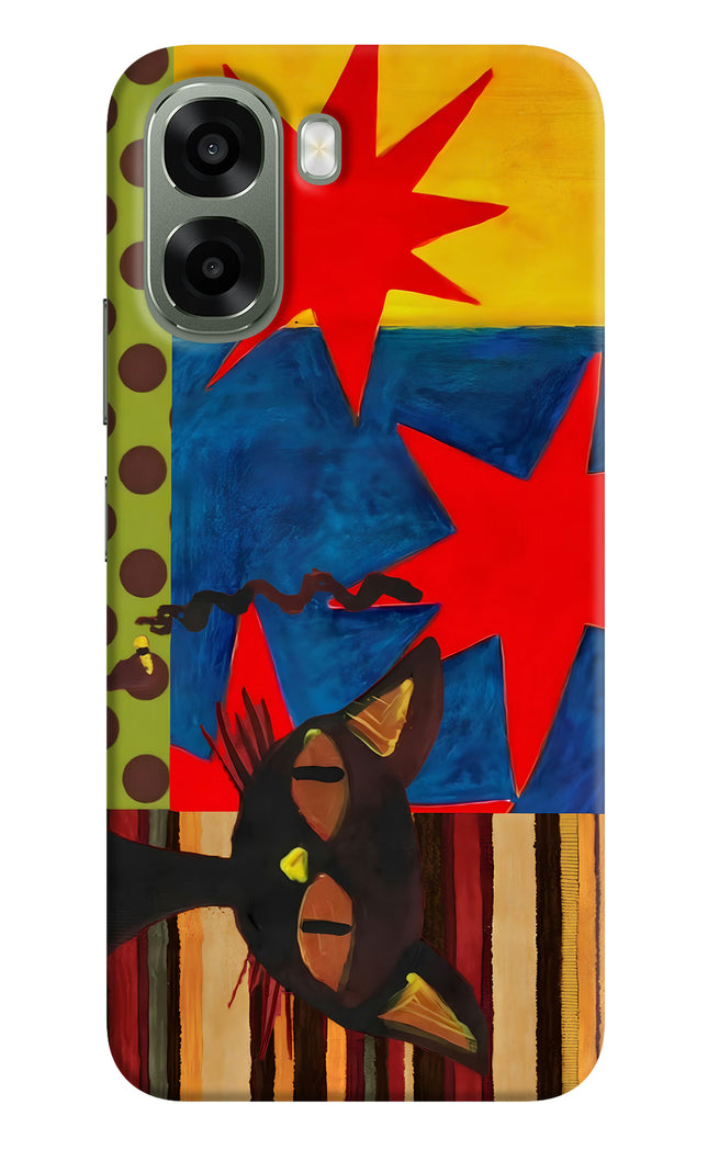 Pop Cat Oppo A6x 5G Hard Case Back Cover by Casekaro