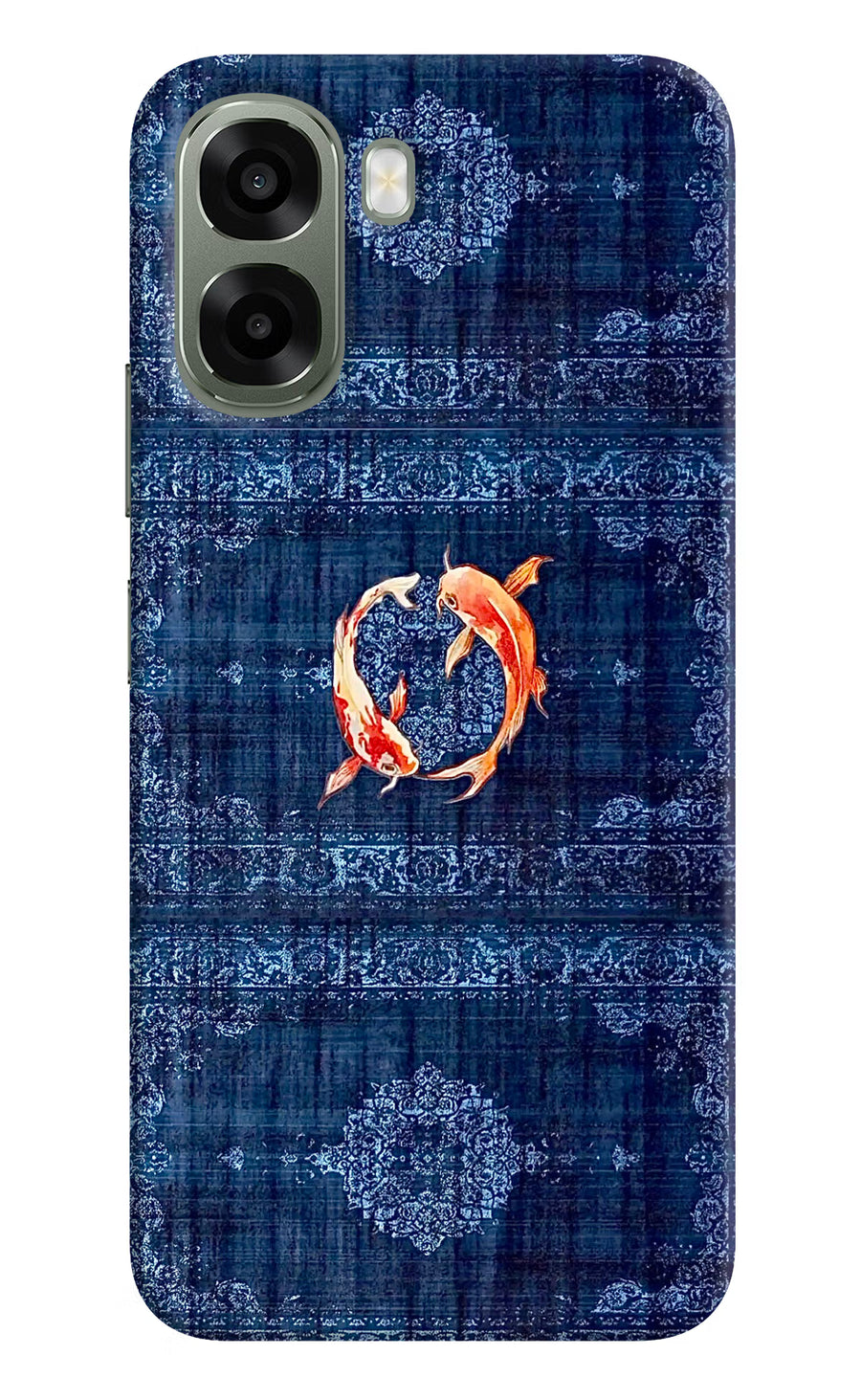 Koi Blue Oppo A6x 5G Back Cover, Hard case