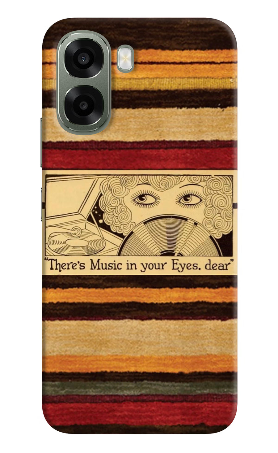 Vinyl Stripes Oppo A6x 5G Back Cover, Hard case