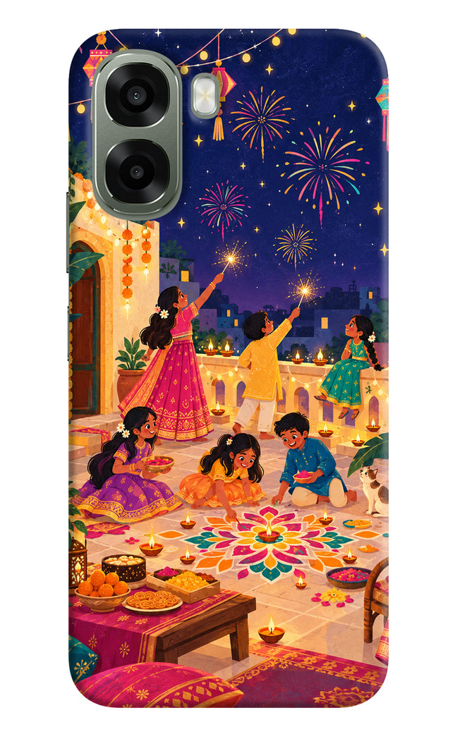 Diwali Night Oppo A6x 5G Back Cover