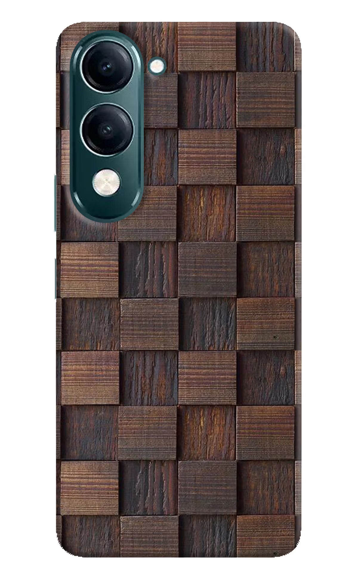 Wooden Cube Design iQOO Z10 Lite 5G Back Cover
