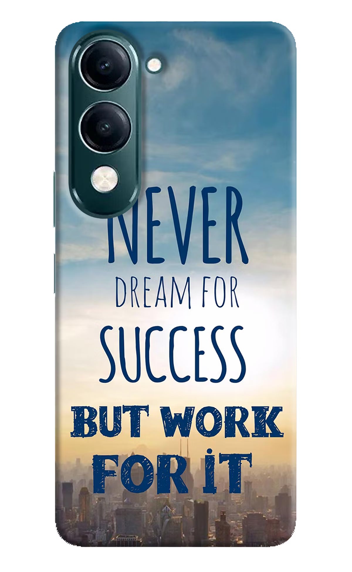 Never Dream For Success But Work For It iQOO Z10 Lite 5G Back Cover