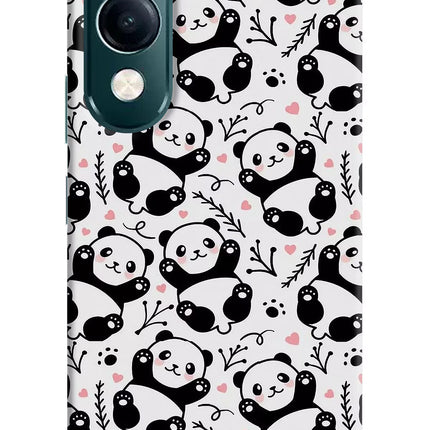 Cute Panda iQOO Z10 Lite 5G Hard Case Back Cover by Casekaro