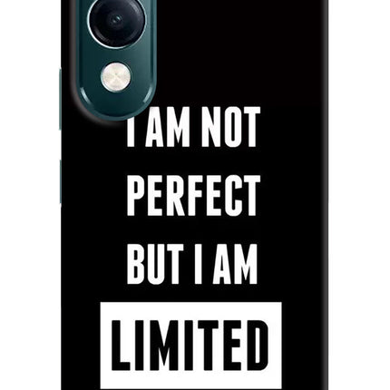 I Am Not Perfect But I Am Limited Edition iQOO Z10 Lite 5G Hard Case Back Cover by Casekaro