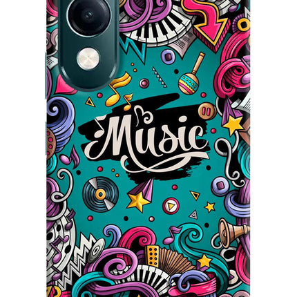 Music Graffiti iQOO Z10 Lite 5G Hard Case Back Cover by Casekaro
