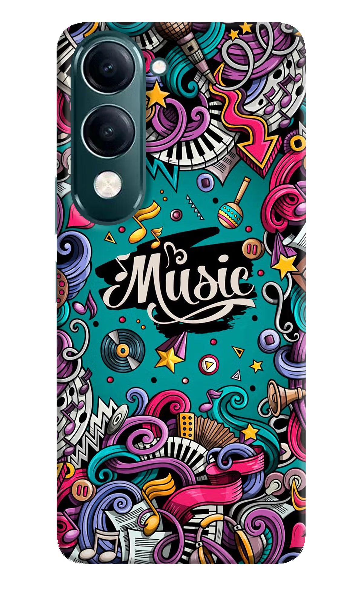 Music Graffiti iQOO Z10 Lite 5G Back Cover