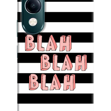 Blah Blah Blah iQOO Z10 Lite 5G Hard Case Back Cover by Casekaro