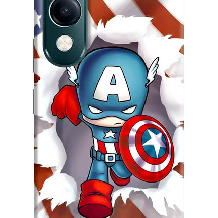 Captain America iQOO Z10 Lite 5G Hard Case Back Cover by Casekaro