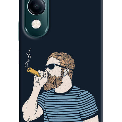 Smoking iQOO Z10 Lite 5G Hard Case Back Cover by Casekaro